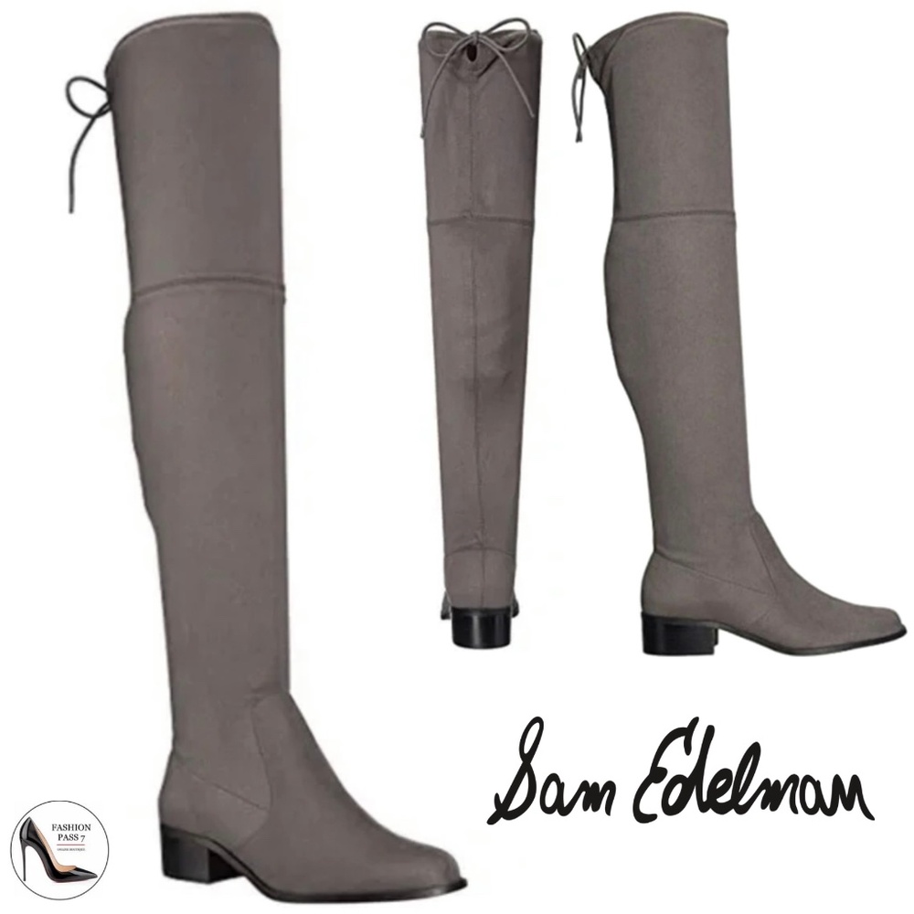 Circus by Sam Edelman Women's Peyton Over the Knee Boots Gray Frost 7.5